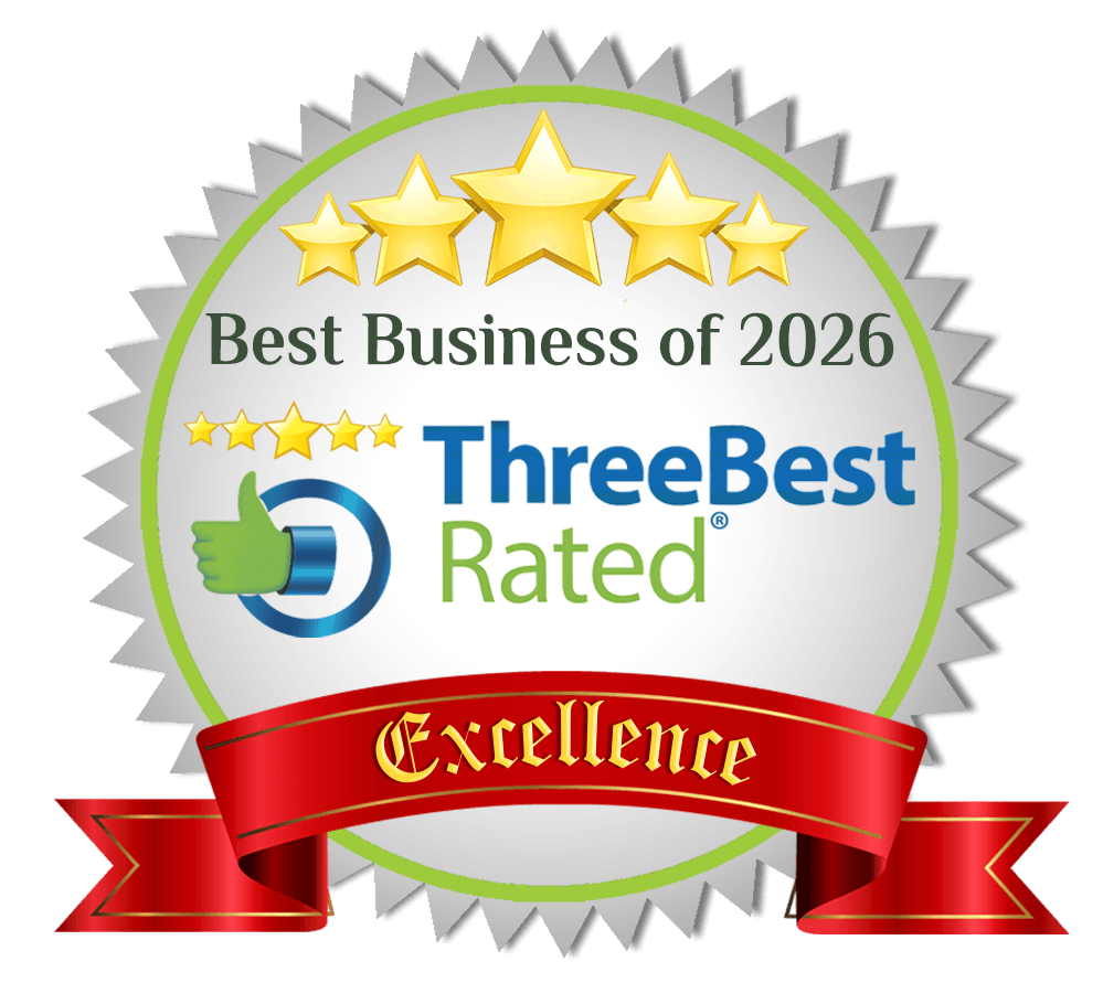 Three Best Rated Best Business of 2026 - Excellence Award