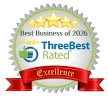 Three Best Rated Best Business of 2026 - Excellence Award